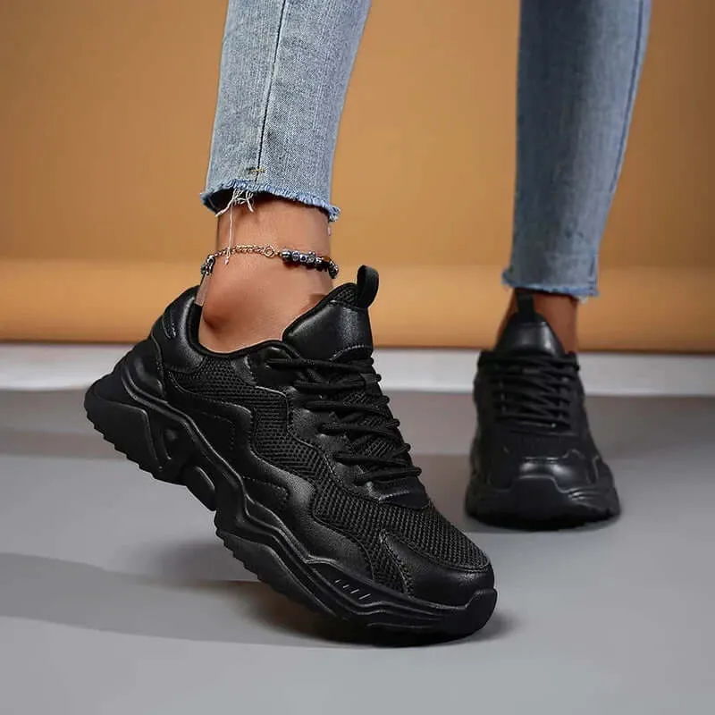 Women's Chunky Sole Breathable Mesh Sneakers