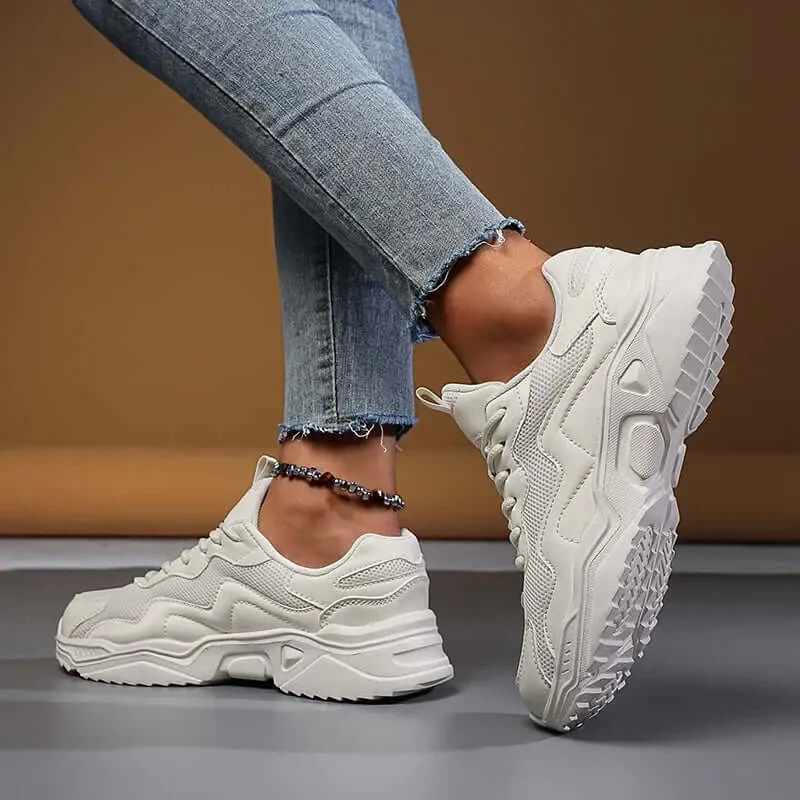 Women's Chunky Sole Breathable Mesh Sneakers