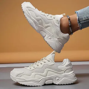 Women's Chunky Sole Breathable Mesh Sneakers