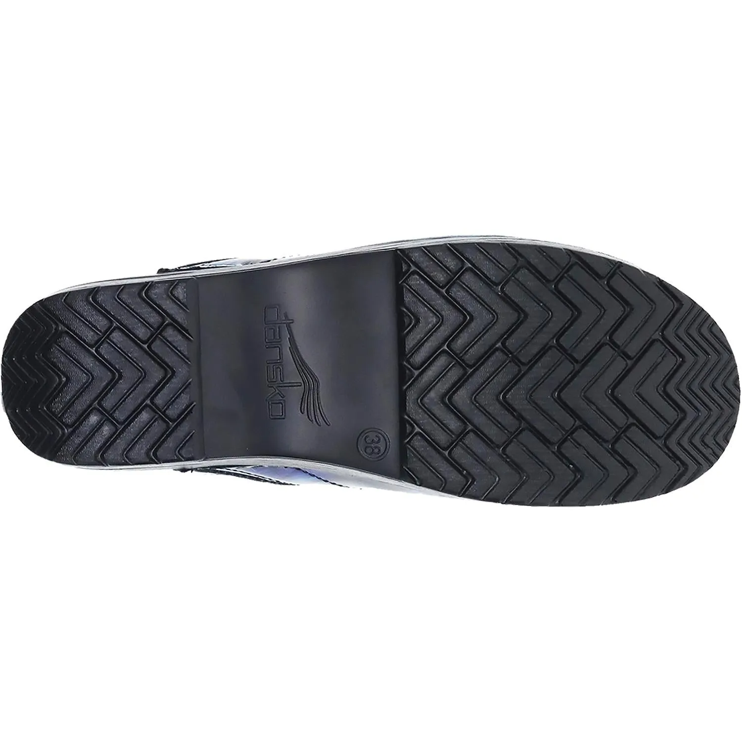 Women's Dansko Professional Clog Blue Brush Patent
