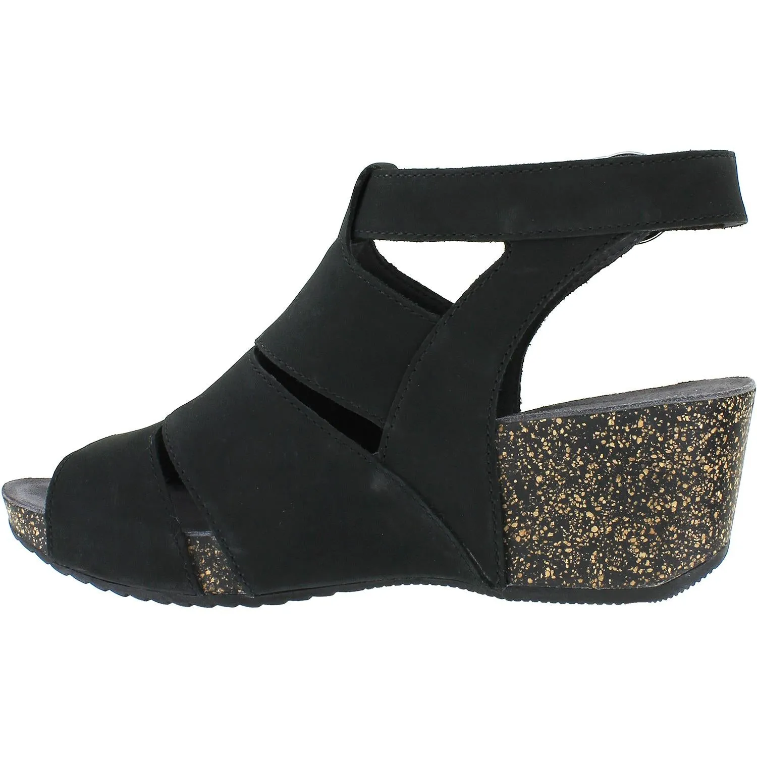 Women's Dansko Sera Black Milled Nubuck