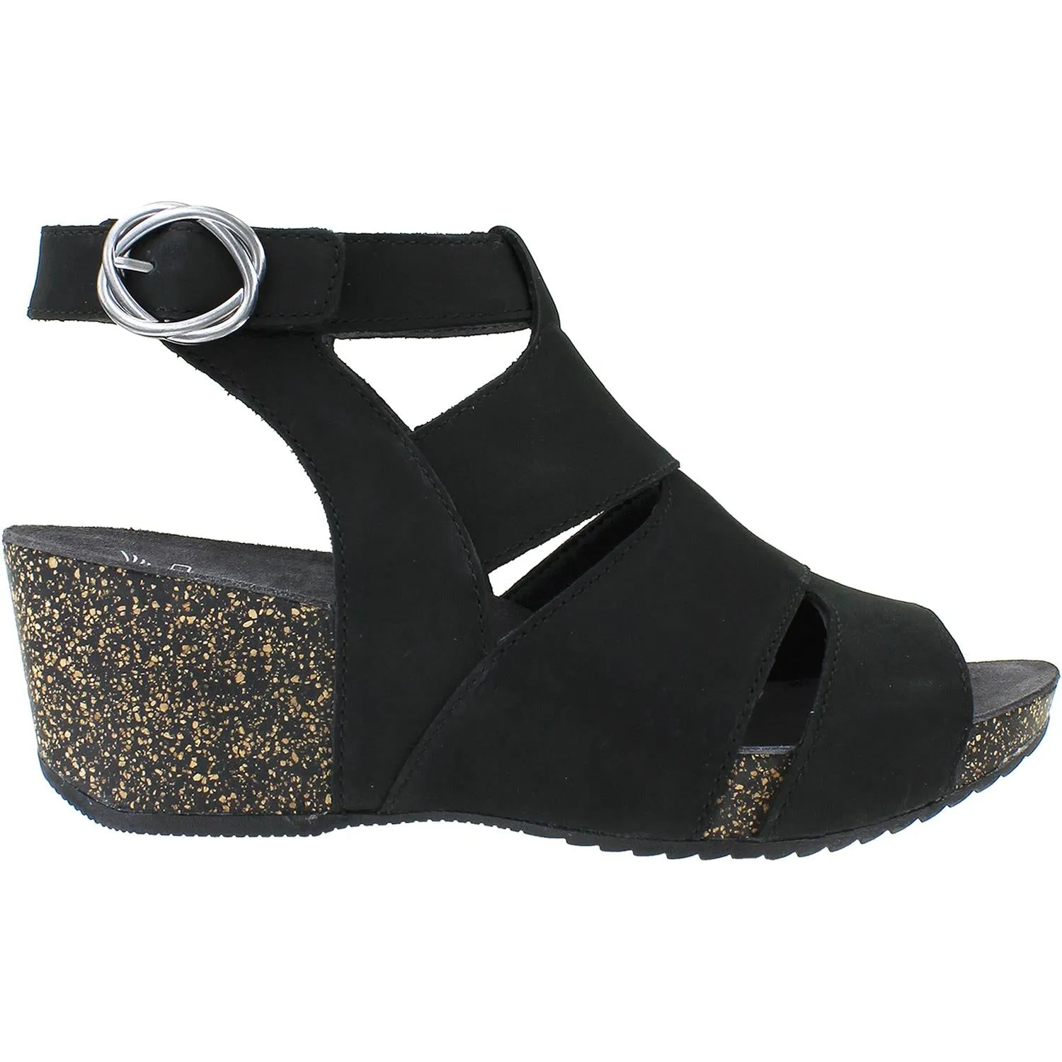Women's Dansko Sera Black Milled Nubuck