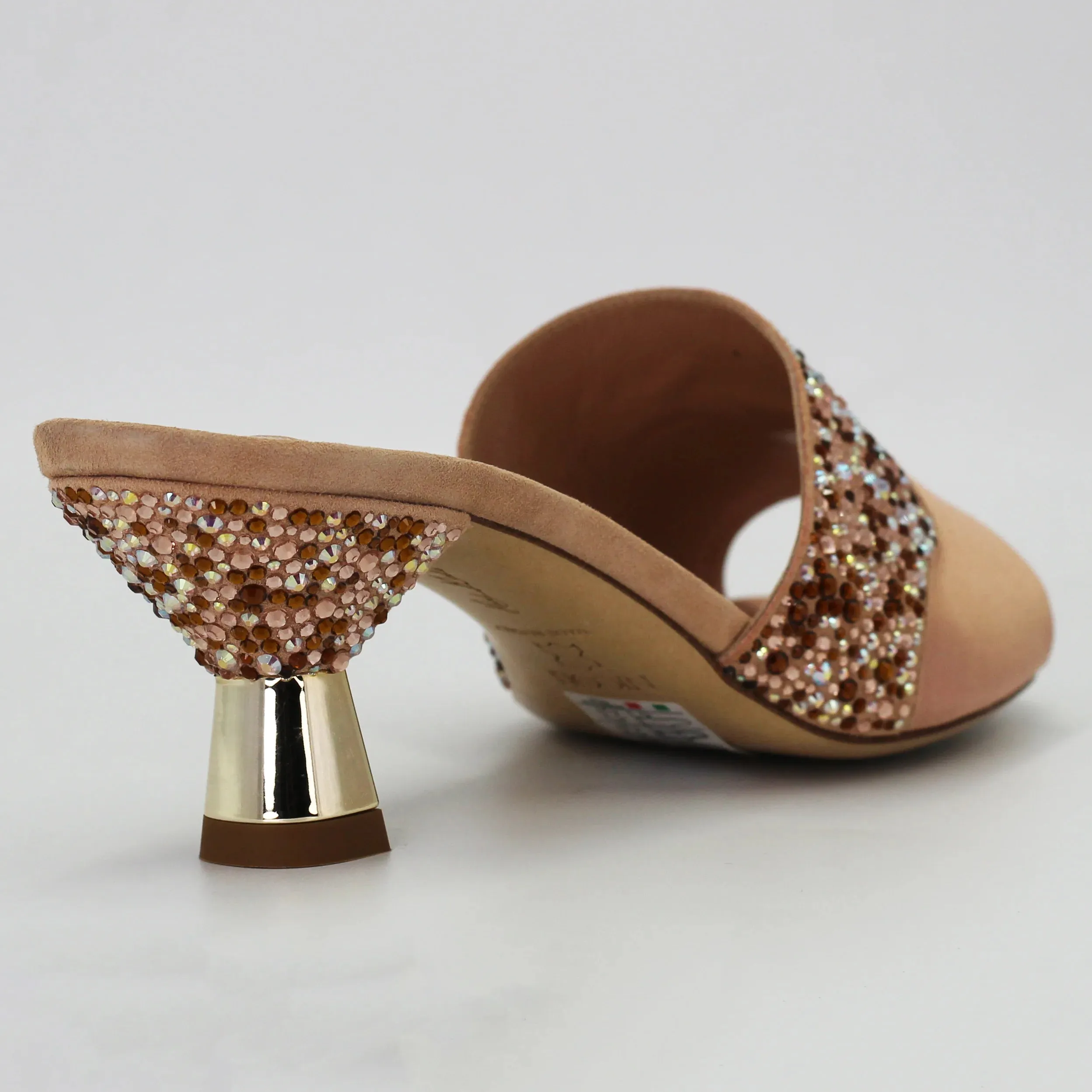 Women's kitten heel in satin haima pink (ELHAIMA)