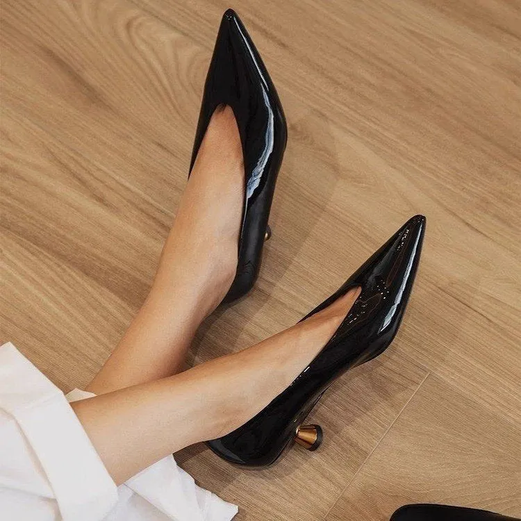 Women's Pointed Toe Pumps Kitten Heels Dress Shoes