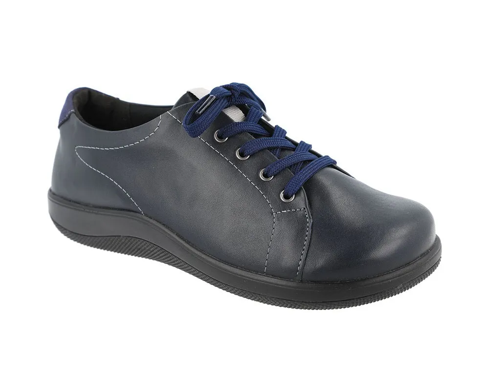 Womens Wide Fit Taylor Navy Trainers