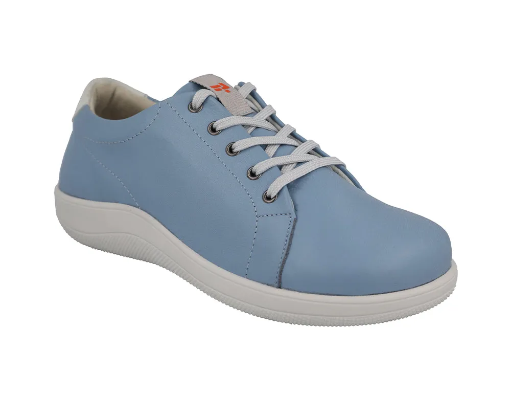Womens Wide Fit Taylor Sky Blue Trainers