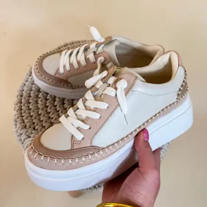 Yellow Box | Eloise Flatform Sneakers in Blush