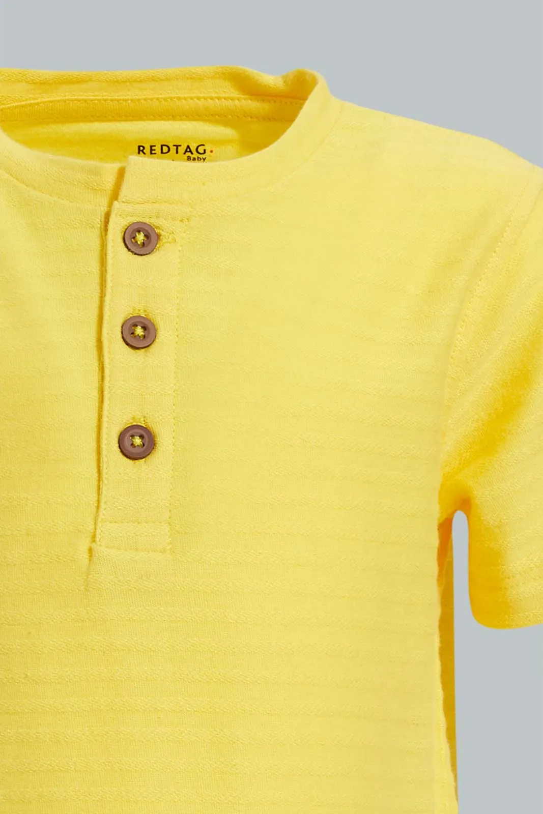 Yellow Jacquard T-Shirt